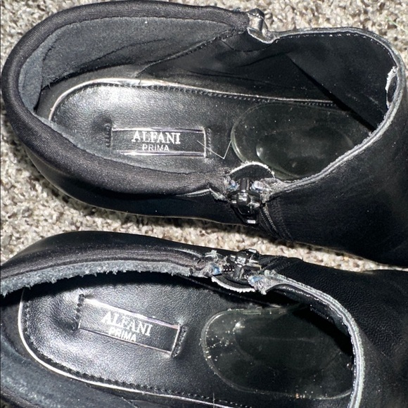 Alfani Black Ankle Booties with  double Zipper Detail - Picture 11 of 12